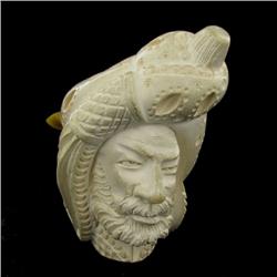 Antique Meerschaum Pipe Bone Horn Mouthpiece (ANT-845)