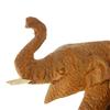 Image 5 : Hand Carved Teak Elephant On Burl (CLB-265)