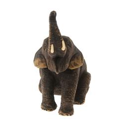 Hand Carved Teak Elephant (CLB-266)