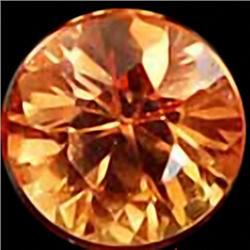 2.6mm RARE Clean Orange Yellow Songea Sapphire FLAWLESS RETAIL $350 (GEM-3169R)