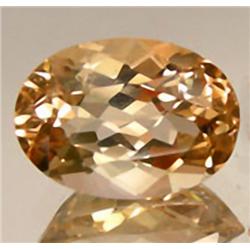 7.2ct. RARE Lovely Top Imperial Topaz Oval AAA FLAWLESS RETAIL $8000 (GEM-3230A)