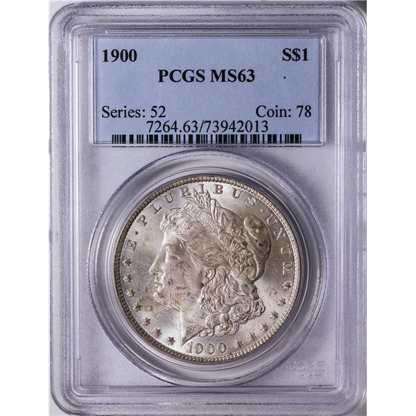 1900 $1 American Silver Eagle Dollar Coin PCGS MS63