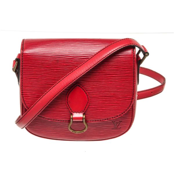 Louis Vuitton Red Epi Leather St. Cloud PM Crossbody Bag