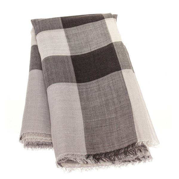 Burberry Grey Icon Cashmere Scarf
