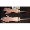 Image 1 : SILICONE HANDS MATCHED PAIR OF LARGE WHITE MAN
