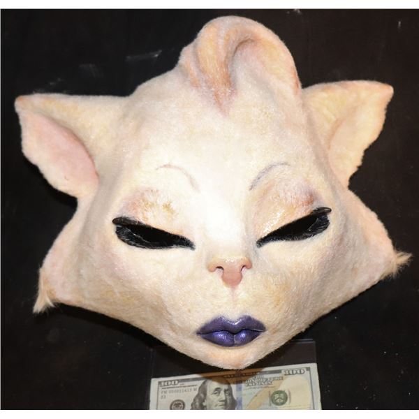CATS CUTE SEXY FELINE FULL HEAD FLOCKED LATEX MASK 2