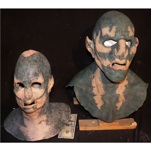 BRIGHT ORC 1-J SCREEN USED FULL HEAD MALE AND FEMALE MASKS