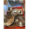 Image 1 : Pots and pans and strainer