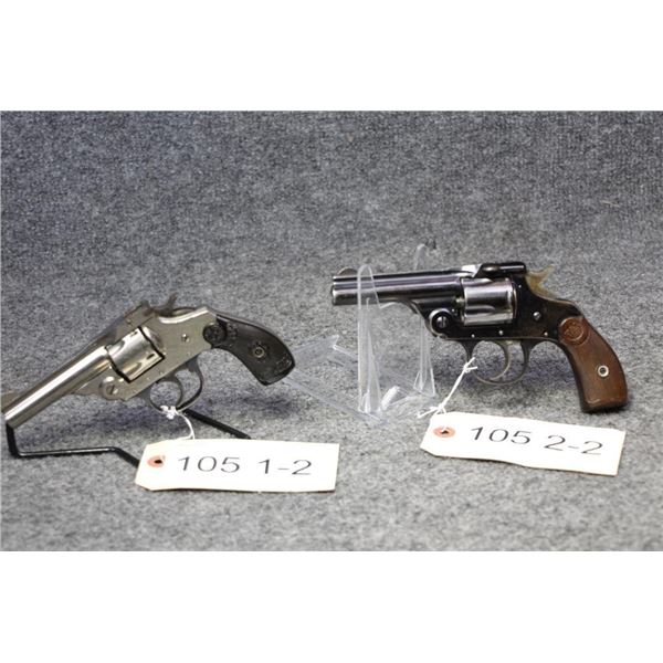 PROHIBITED. Iver Johnson .32 Top Break Revolver & Hopkins and Allen .32 Safety Police (2 Gun Lot)