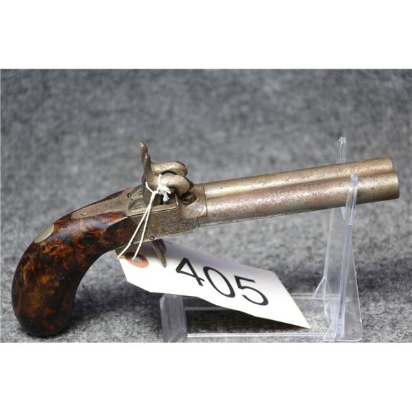 Double Barrel Cap and Ball Pistol