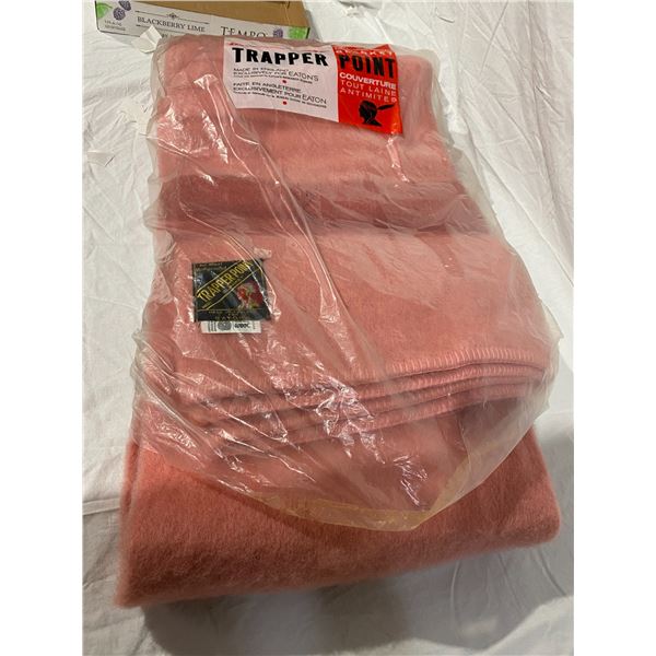 Trapper Point wool blanket made in England