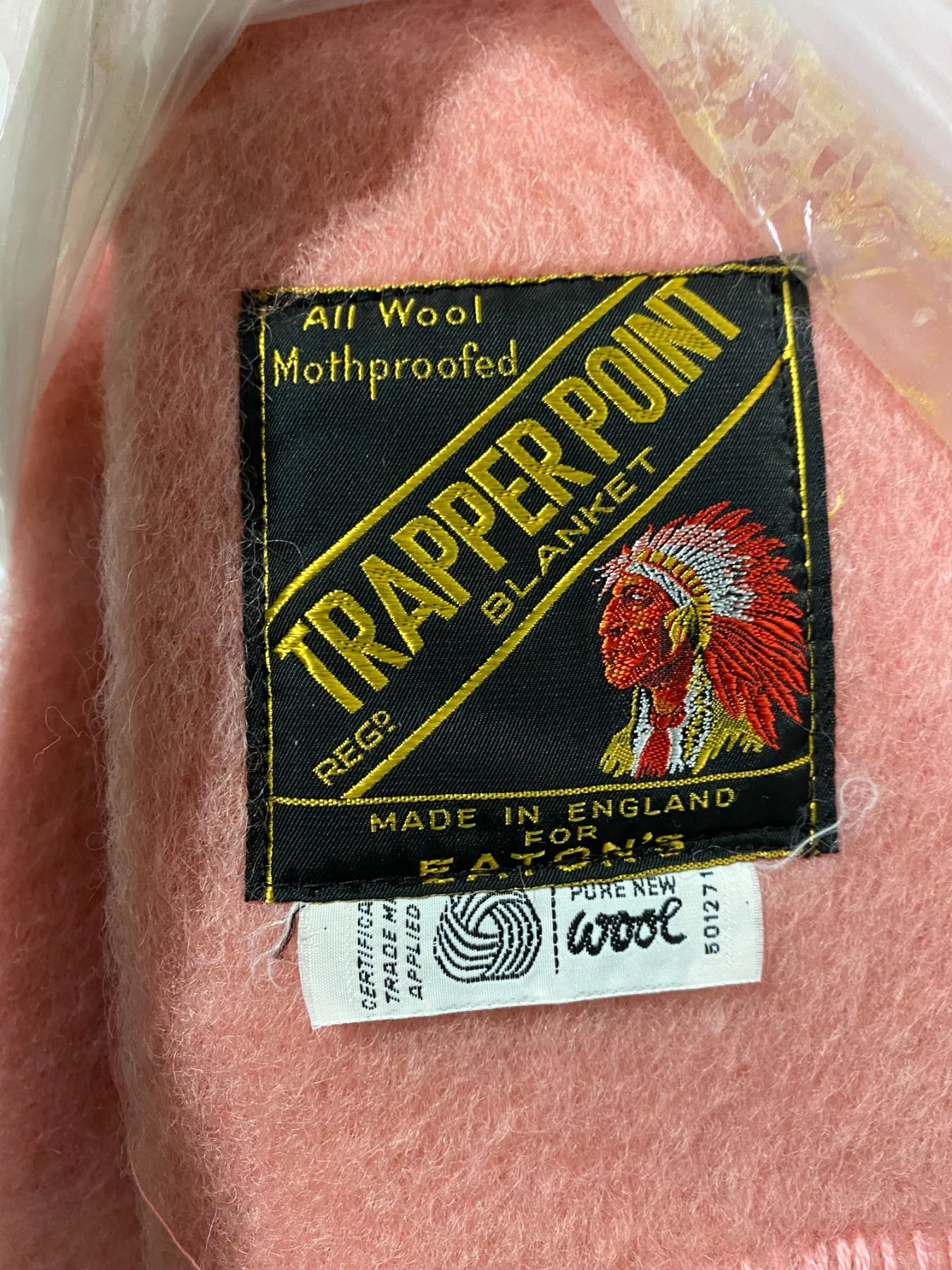 Trapper Point wool blanket made in England