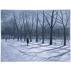 Harold Altman "Winter Path with Snow"