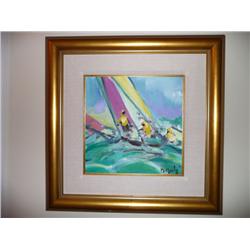 Marcel Mouly "Trois Yachtsmen"