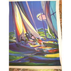 Marcel Mouly "La Grande Voile Jaune"