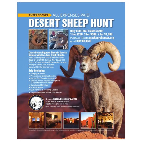 2022 Desert Sheep Raffle