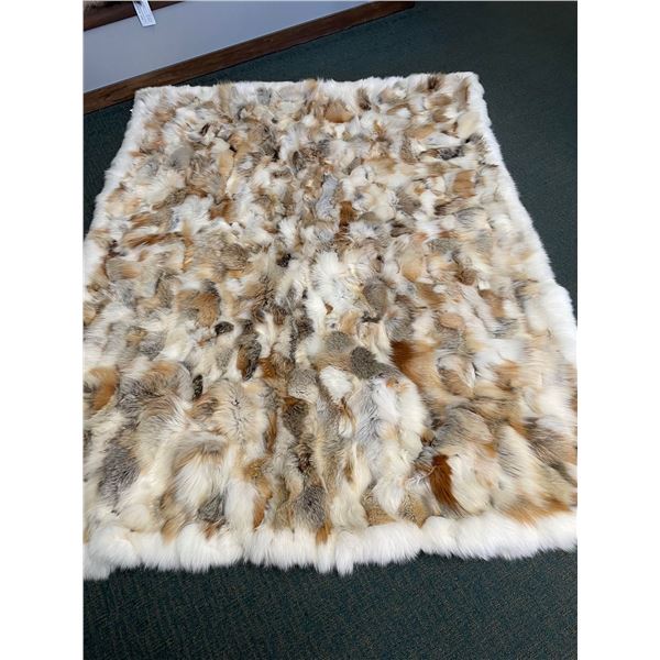 Golden Island Fox Blanket - Donated by David Green Master Furrier