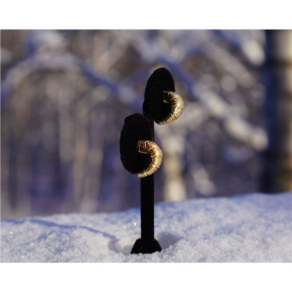 Solid Gold Sheep Earrings - Donated by Logan Claus and The Refined Wild Co.