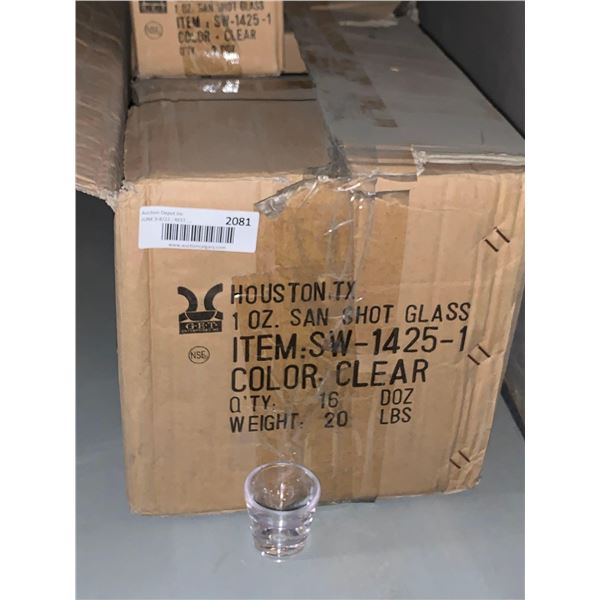 GET 1 OZ Whiskey Shot Glasses - case lot of 16 dozen