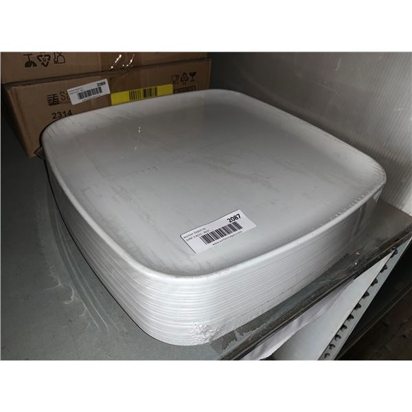 Sabert Mozaik collection White 14 " service Platters - Case lot of 25