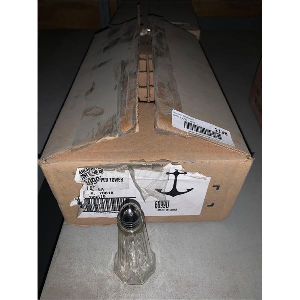 Anchor Salt & Pepper Shakers - Case lot of. 24