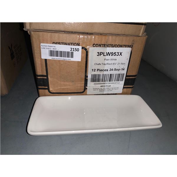 Chefs Tray Reclangle 8.5 inch - case lot of 12