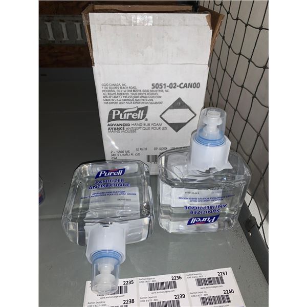 Purell Advanced Foaming Hand Rub - case lot of 2 x 1200ml