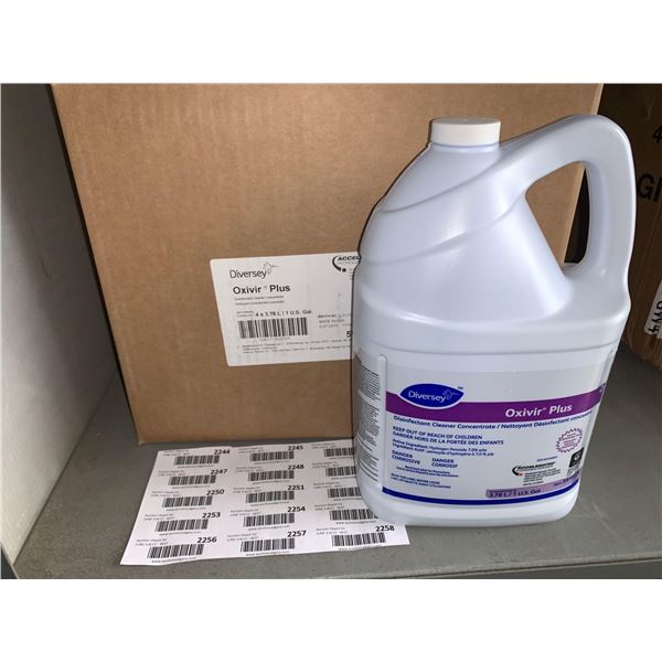 Diversey Oxivir Plus Disinfectant Cleaner concentrate - Case lot of 4 x 3.78