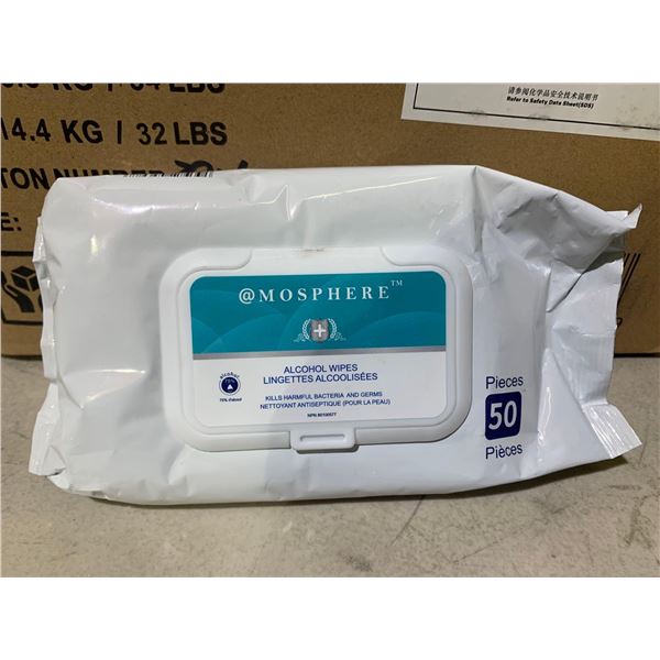 Atmosphere Anticeptic Alcohol Surface Wipes - Case lot of 36 x 50