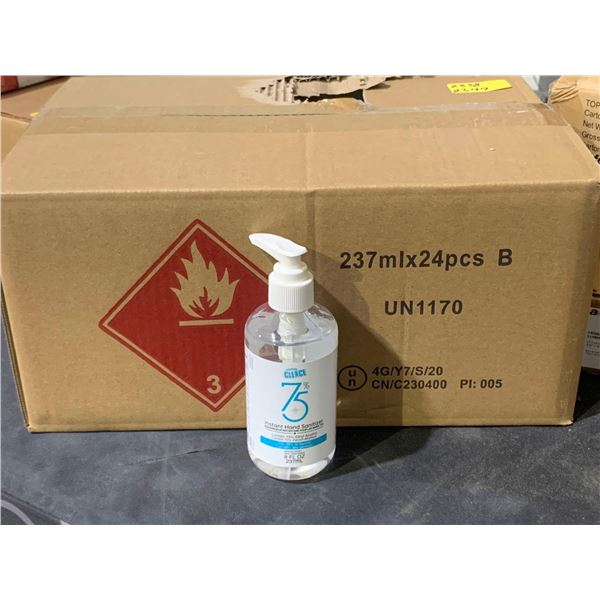 Cleace pump bottle hand sanitizer - case lot of 24 x 237ml