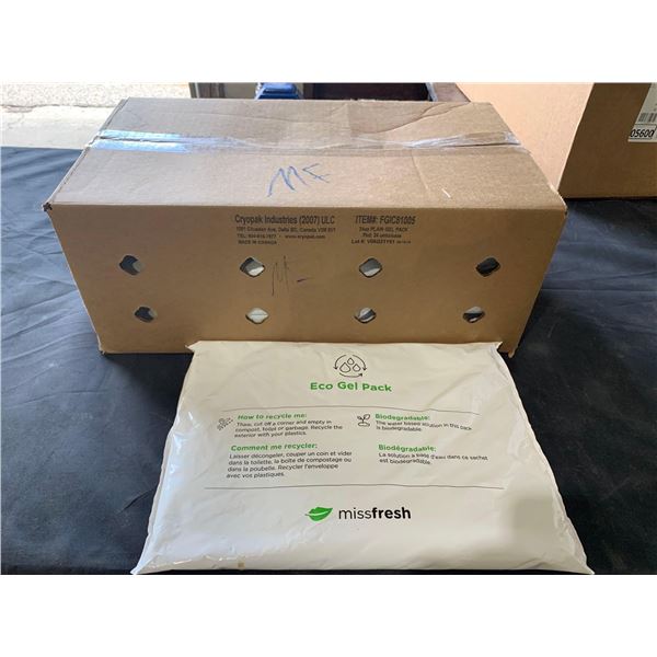 Eco Gel Freezer Biodegradable cold Pack 80 oz - Case lot of 10