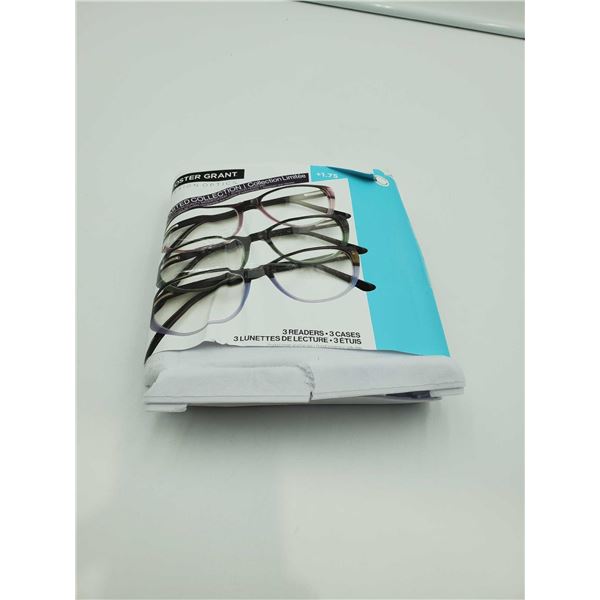 Foster Grant Limited Edition 3pk Readers 1.75
