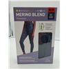 Image 1 : Dri Release Merino Blend Navy Print (M)