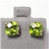 Image 1 : 14K Yellow Gold Rose Cut Peridot(3.3ct) Earrings, Made in Canada, Suggested Retail Value $600