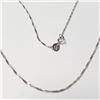 Image 2 : 14K White Gold 1.03G 15" Necklace, Suggested Retail Value $450