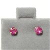 Image 1 : 10K Yellow Gold Ruby(0.46ct) Earrings, Made in Canada, Suggested Retail Value $200