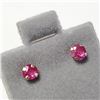 Image 2 : 10K Yellow Gold Ruby(0.46ct) Earrings, Made in Canada, Suggested Retail Value $200