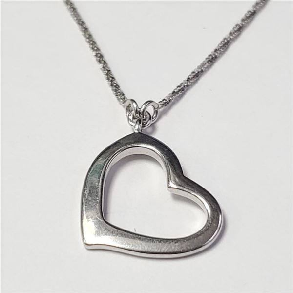 Silver Heart 34" Necklace, Suggested Retail Value $80