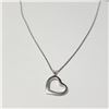Image 2 : Silver Heart 34" Necklace, Suggested Retail Value $80