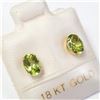 Image 2 : 18K Yellow Gold Peridot Earrings, Made in Canada, Suggested Retail Value $440
