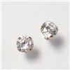 Image 2 : 14K Yellow Gold Cubic Zirconia Earrings, Made in Canada, Suggested Retail Value $240