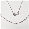 Image 2 : 14K White Gold 1.31G 17" Necklace, Suggested Retail Value $550