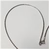 Image 2 : 10K White Gold 0.83G 17" Necklace (~Size )(Ring is resizable for $40) (~length MUSTinches), Suggeste