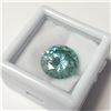 Image 1 : Bluish Green Moissanite(7ct) (~Size )(Ring is resizable for $40) (~length inches), Suggested Retail 