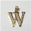 Image 1 : 10K Yellow Gold 0.7G W Initial Pendant (~Size )(Ring is resizable for $40) (~length inches), Suggest