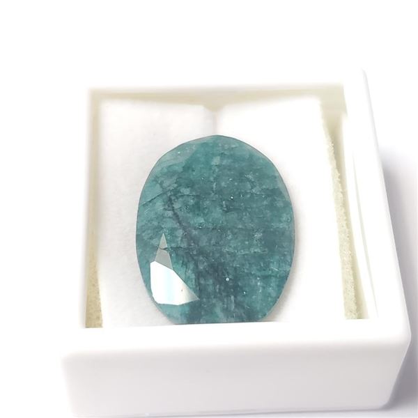 Emerald(24ct) (~Size )(Ring is resizable for $40) (~length inches), Suggested Retail Value $240