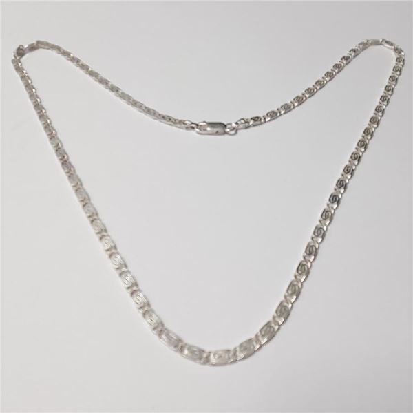 Silver 12.5G 20" Necklace (~Size )(Ring is resizable for $40) (~length inches), Suggested Retail Val