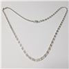 Image 1 : Silver 12.5G 20" Necklace (~Size )(Ring is resizable for $40) (~length inches), Suggested Retail Val