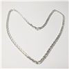 Image 1 : Silver 18" 14G Necklace (~Size )(Ring is resizable for $40) (~length inches), Suggested Retail Value