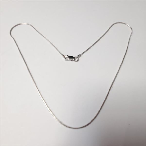 Silver 16" Necklace (~Size )(Ring is resizable for $40) (~length inches), Suggested Retail Value $80